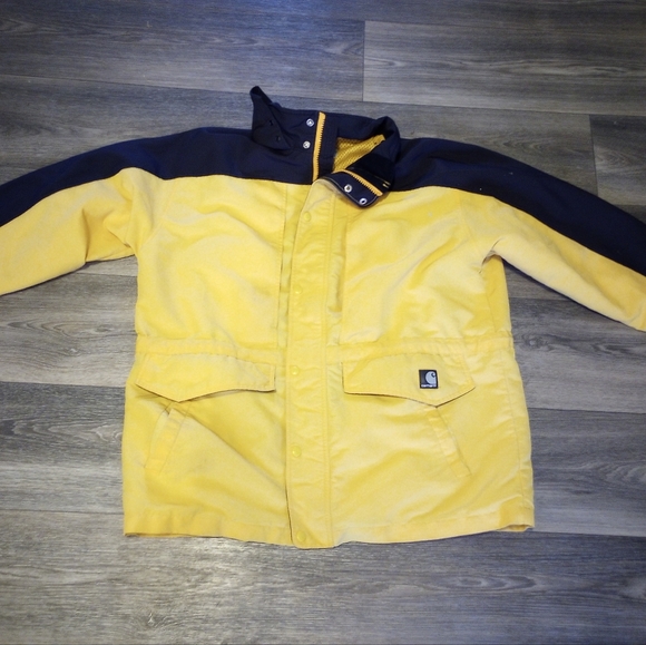 Carhartt Jackets & Coats Carhartt Utility Jacket Workshield Weather Proof Yellow Black Xl 2x